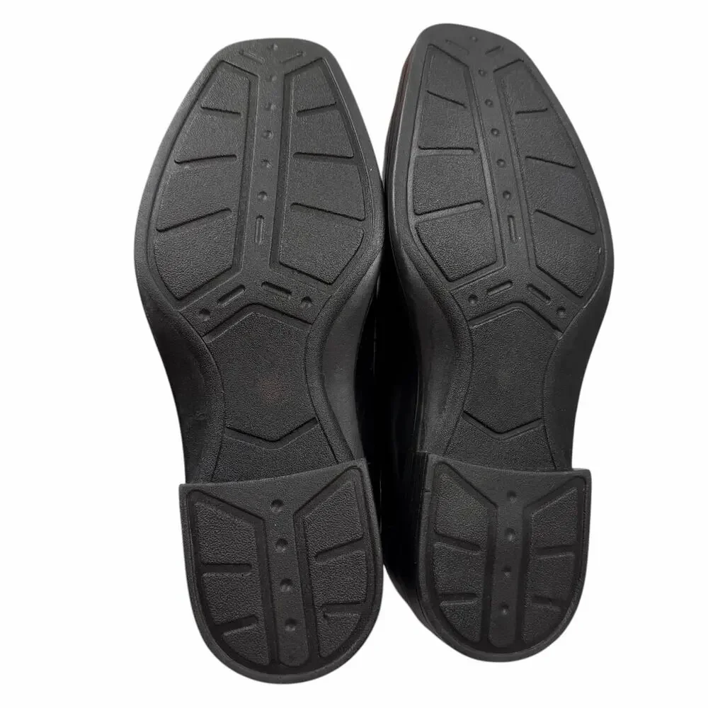 Deer Stags Wise Boys Youth Dress Shoes Black Slip On Loafers Bicycle Toe Sz 6M